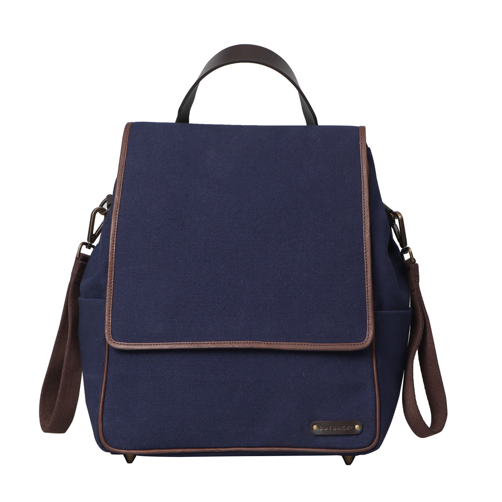 Navy canvas diaper bag