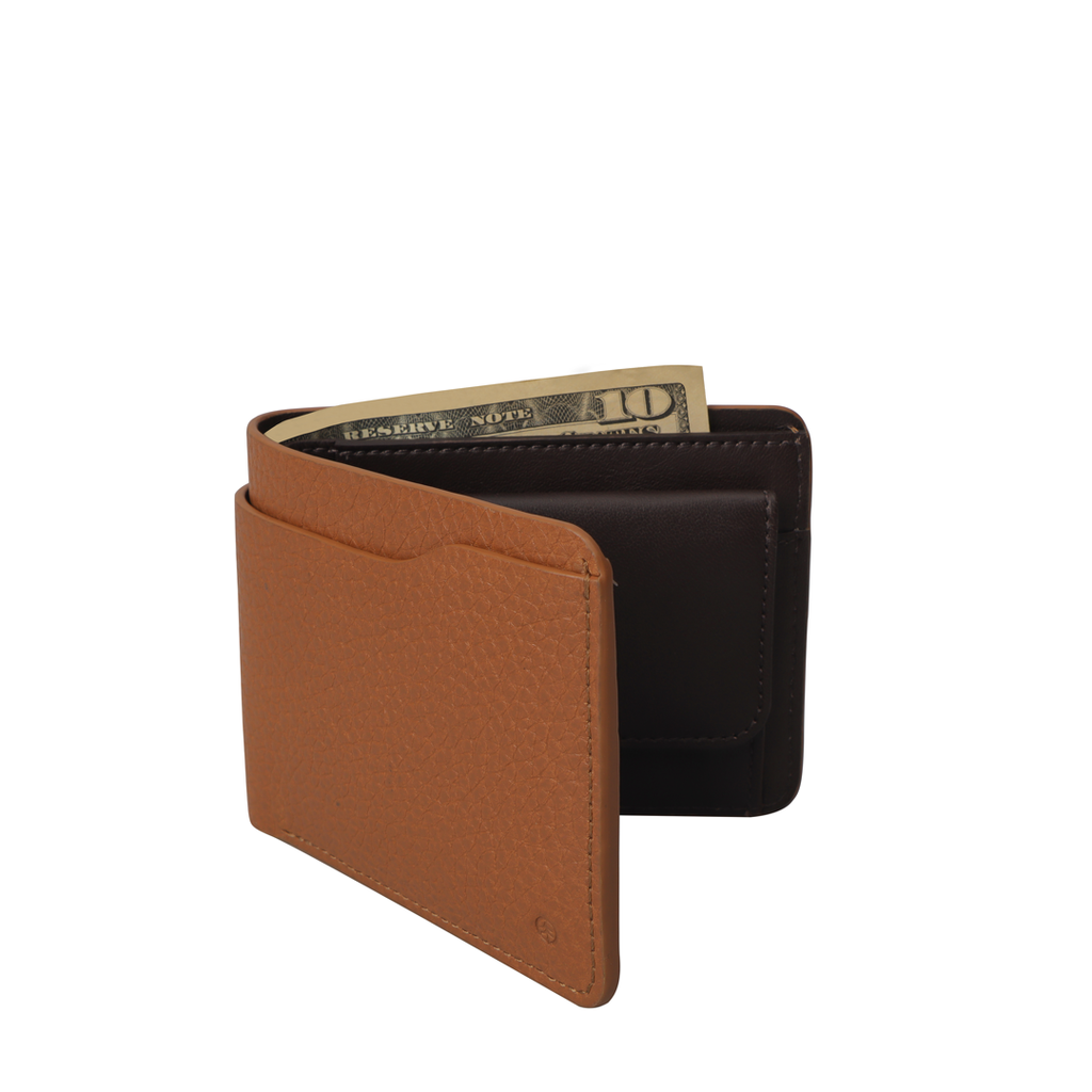Tan leather wallet