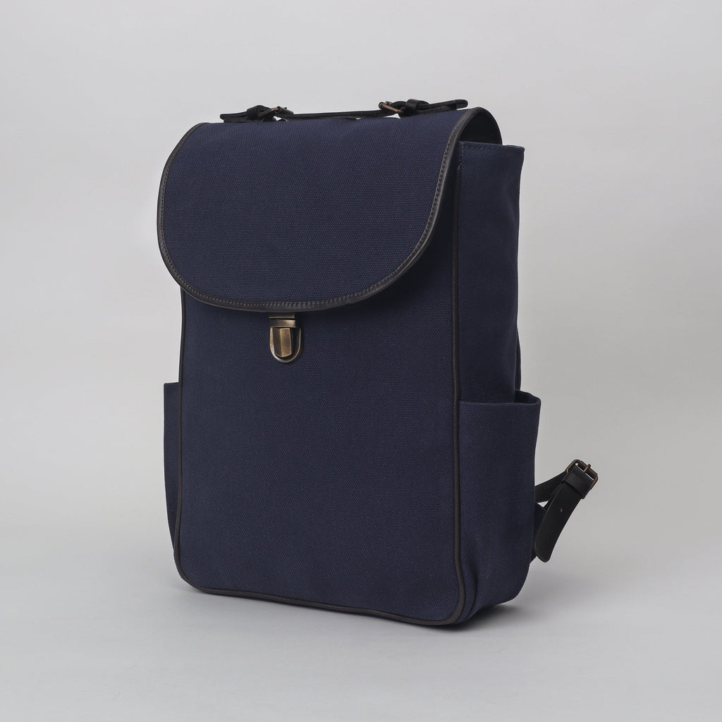 navy canvas backpack for men