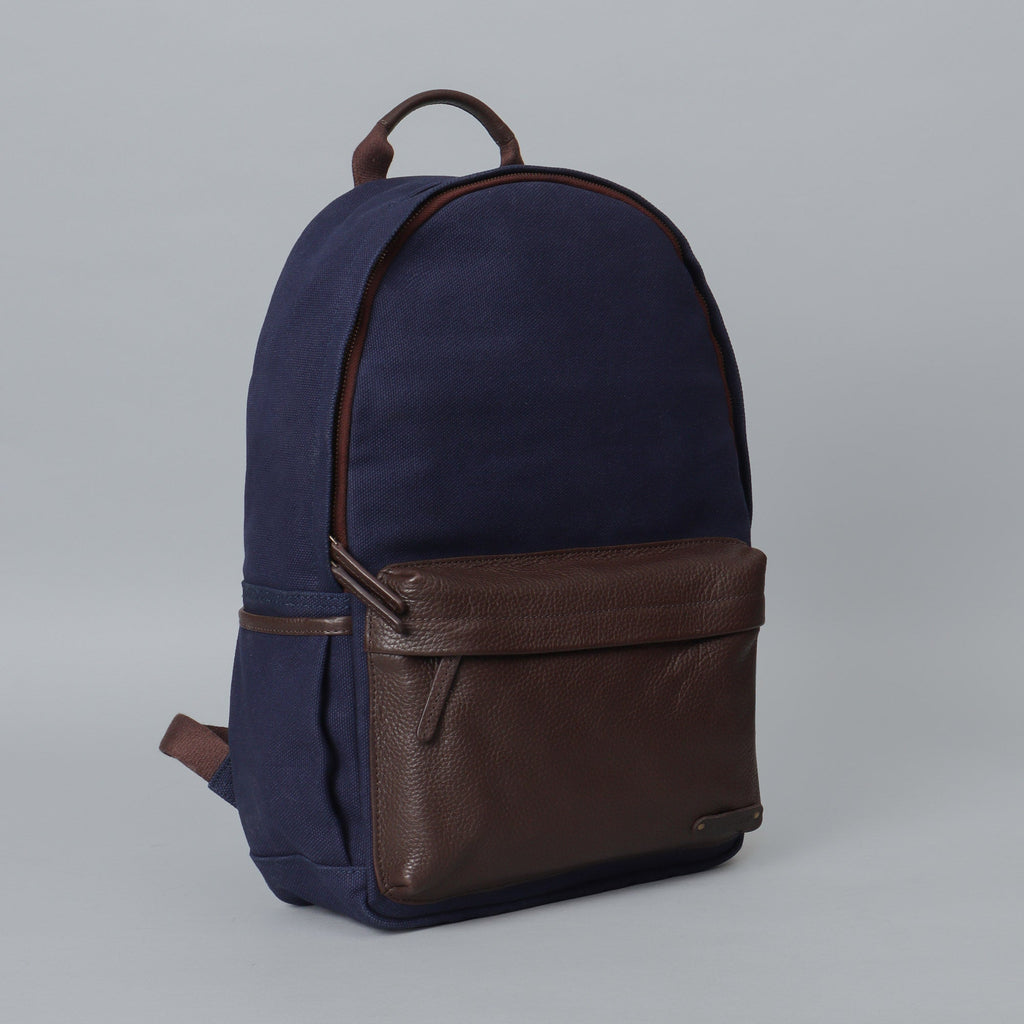 navy canvas backpack for men